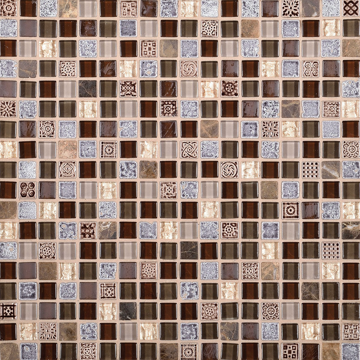 Daltile Marvel 12" x 12" Gemstone Stone & Glass Mosaic