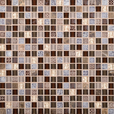Daltile Marvel 12" x 12" Gemstone Stone & Glass Mosaic