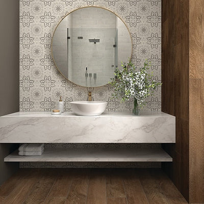 Daltile Memoir 12" x 12" Crystal Black Ceramic Tile