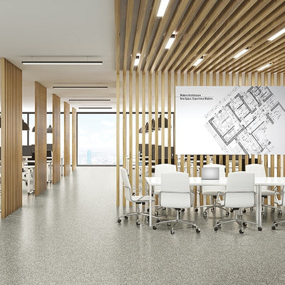 Daltile Modernist 24" x 24" Bertoia White Porcelain Tile