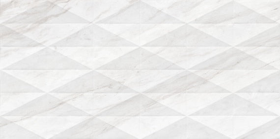Daltile Perpetuo Geometric 12" x 24" Brilliant White Porcelain Tile
