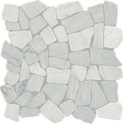 Daltile Raine 12" x 12" Cirrus Storm Pebble Mosaic Marble Mosaic