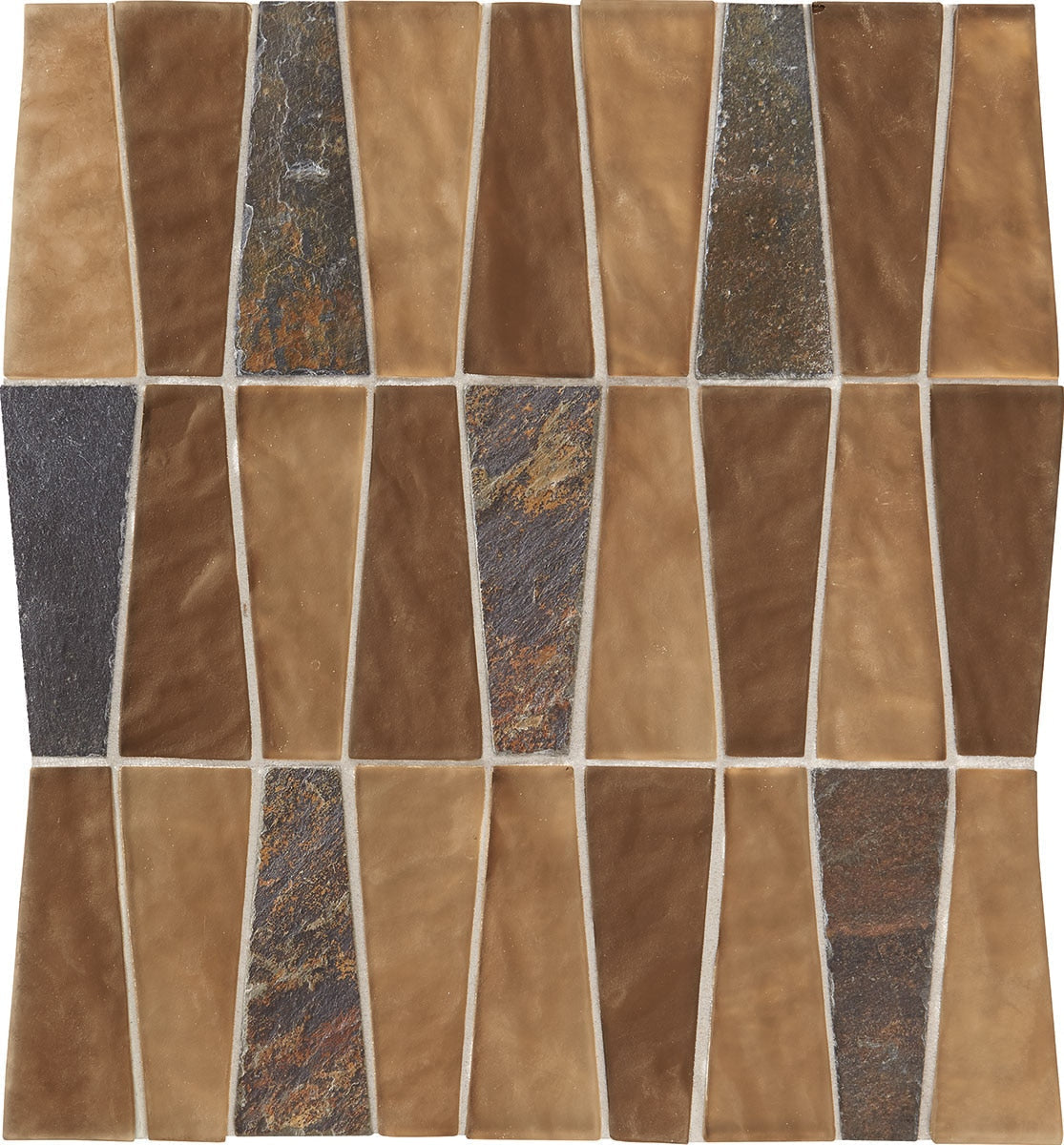 Daltile Regal Pendant 12" x 11" Contessa Charm Stone & Glass Mosaic