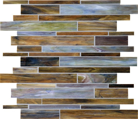Daltile Serenade 12.5" x 13.5" Surf Rock Glass Mosaic
