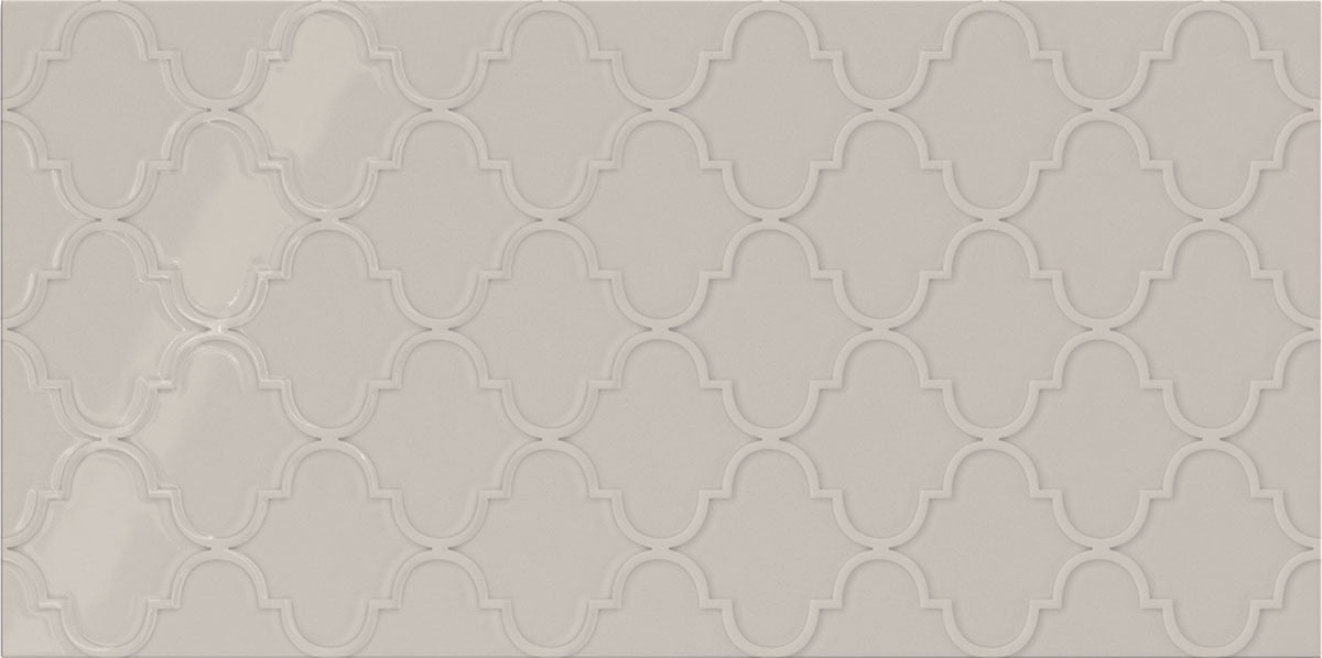 Daltile Showscape Arabesque Pattern 12" x 24" Crisp Blue Ceramic Tile