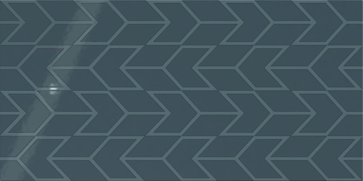 Daltile Showscape Chevron Pattern 12" x 24" Currant Ceramic Tile