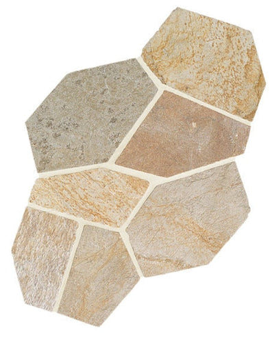 Daltile Slate 8" x RL Mongolian Spring Natural Cliff Natural Stone Tile