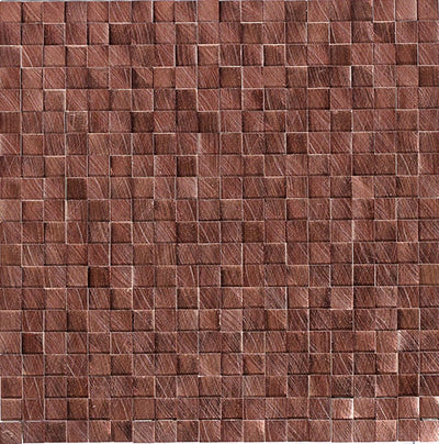 Daltile Structure 11.9" x 11.9" Copper Metal Mosaic