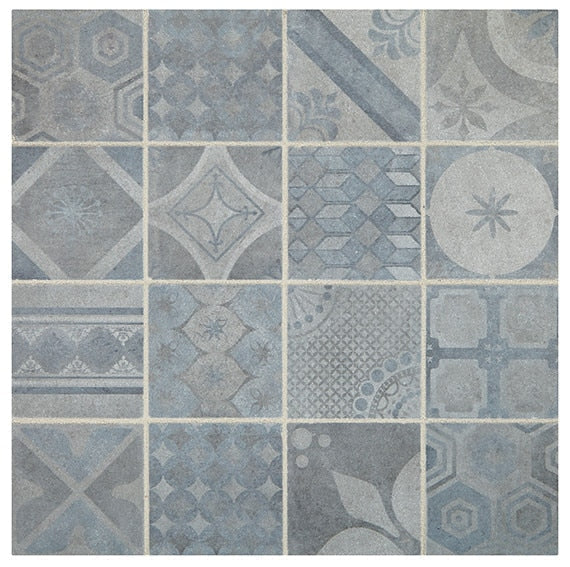 Daltile Sublimity Encaustic 11" x 11" Mindful Sequence Natural Stone Mosaic