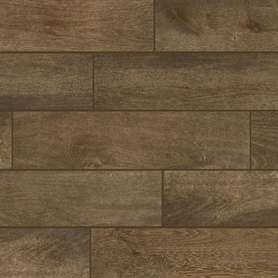 Daltile Valence 6" x 24" Brown Porcelain Plank