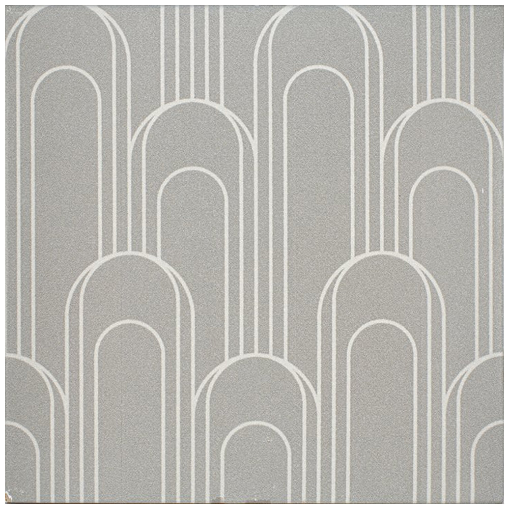 Roca Tile Epoque Oval 8" x 8" Ceramic Tile