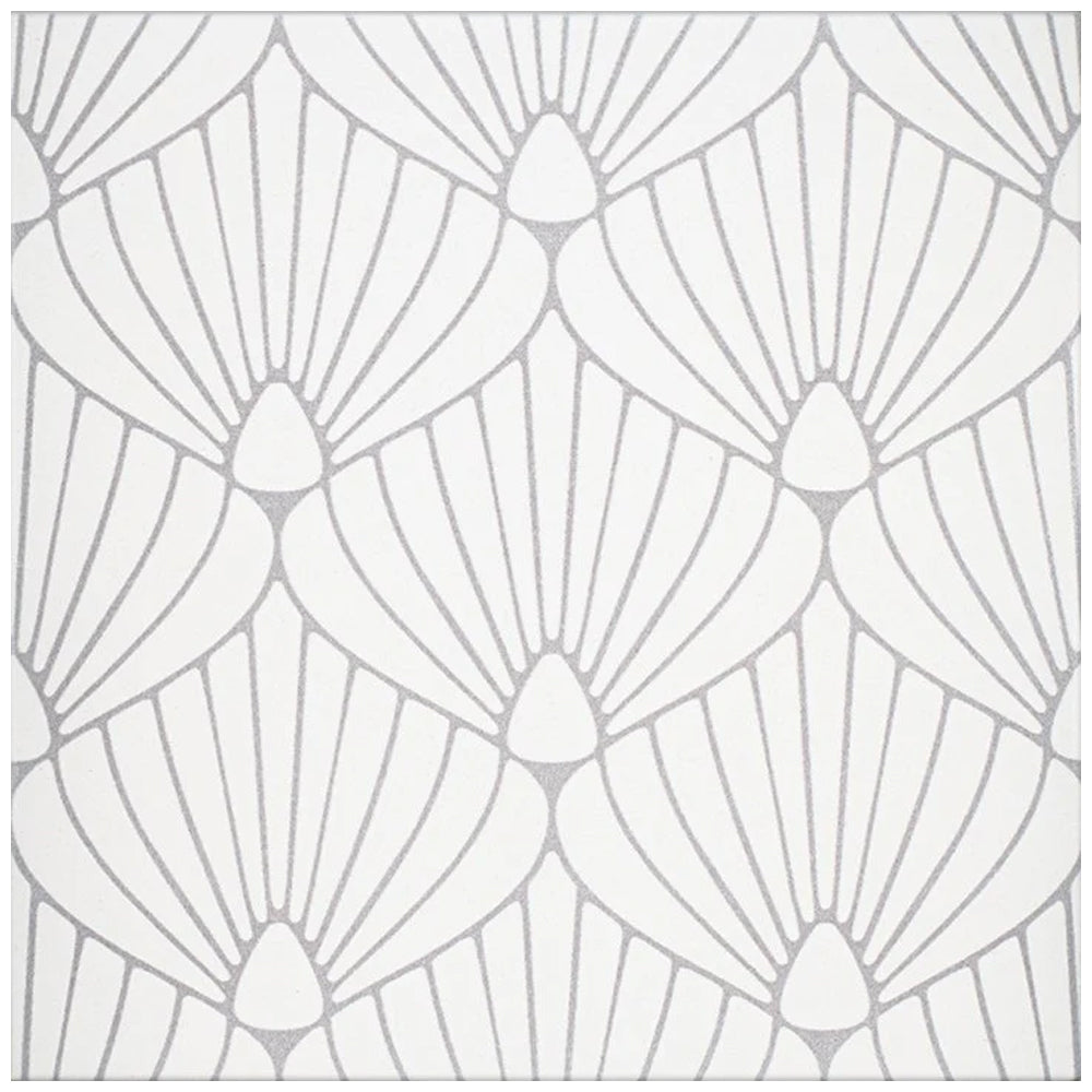 Roca Tile Epoque Shell 8" x 8" Ceramic Tile