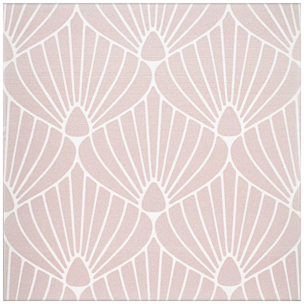 Roca Tile Epoque Shell 8" x 8" Ceramic Tile