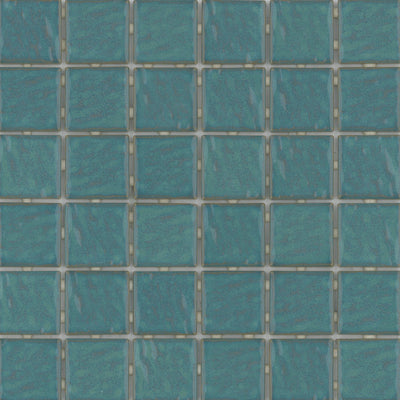 Emser Afloat 12" x 12" Aqua Porcelain Mosaic