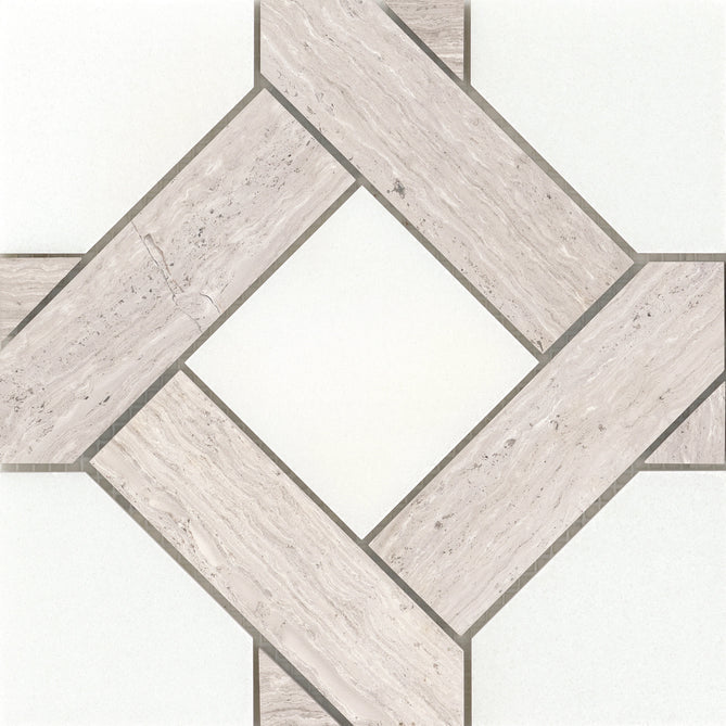 Emser Allure 9" x 9" Marble Mosaic