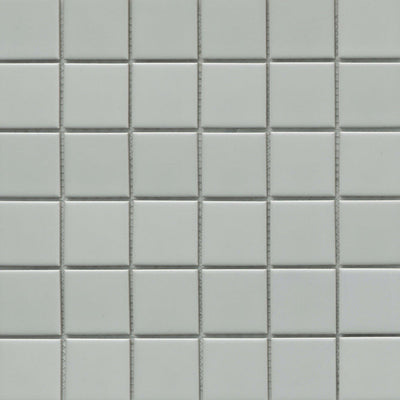 Emser Catch 2 x 2 12" x 12" Gray Matte Porcelain Mosaic