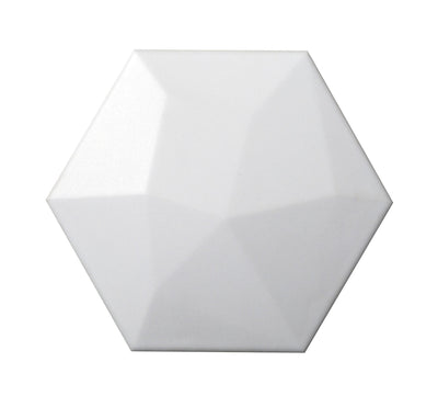 Emser Code 6" x 7" White Hex Ceramic Tile