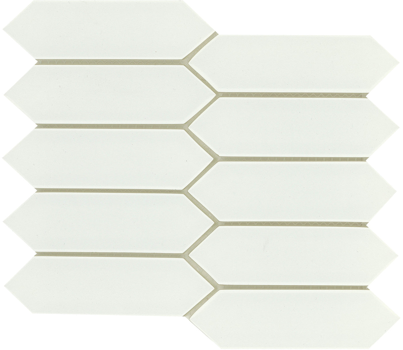 Emser Concept 8" x 10" White Pick Glass Mosaic