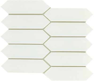 Emser Concept 8" x 10" White Pick Glass Mosaic