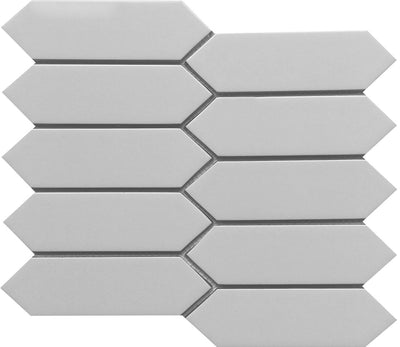 Emser Concept 8" x 10" Gray Picket Glass Mosaic