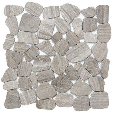 Emser Cultura 12" x 12" Pebble Gray Natural Stone Mosaic