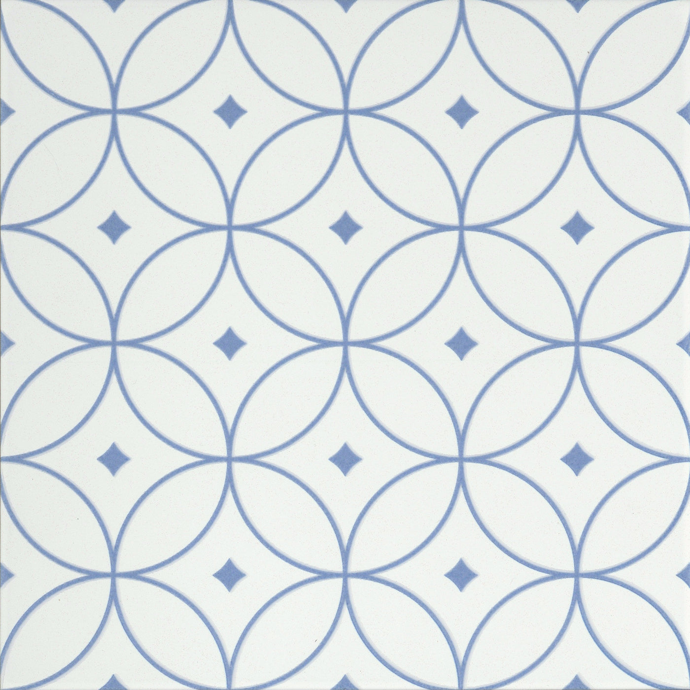 Emser Geometry 10" x 10" Atom Blue Porcelain Tile