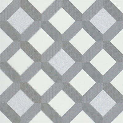 Emser Geometry 10" x 10" Frame Gray Porcelain Tile