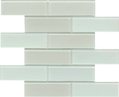 Emser H2O 12" x 12" White Mosaic Glass Mosaic