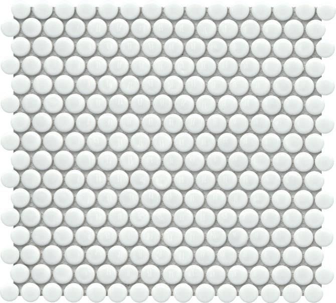 Emser Influence 11" x 12" White Porcelain Mosaic