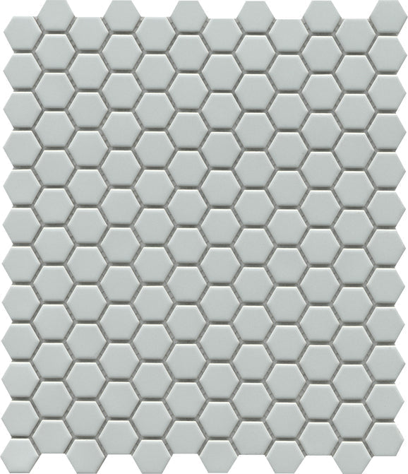 Emser Influence 1 Hex 10" x 12" Gray Porcelain Mosaic