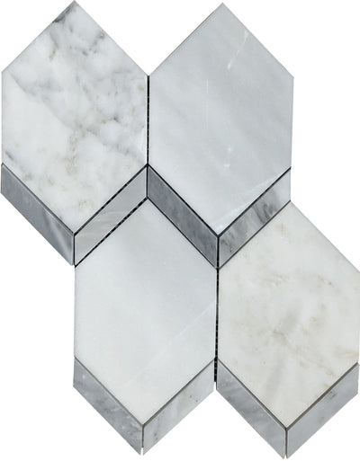 Emser Intrigue 11" x 15" Marble Picket Marble Mosaic