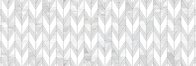 Emser Kudos 16" x 47" Perla Chevron Ceramic Tile