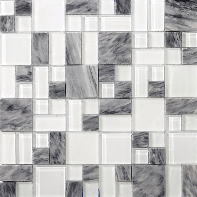 Emser Lucente 13" x 13" Lido Ptrn Glass Mosaic