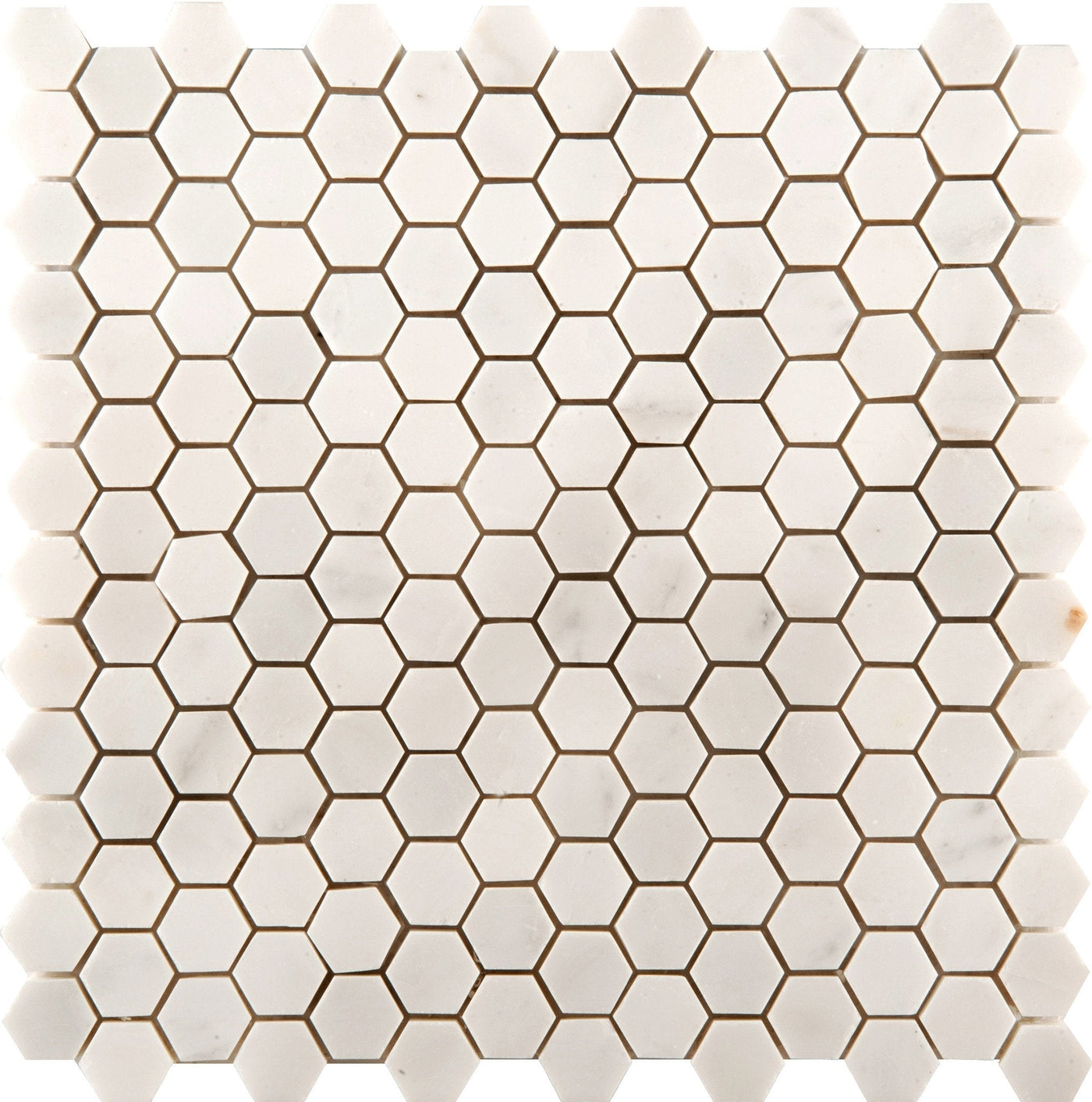 Emser Marble Calacata Oro 12" x 12" Calacata Oro Hexagon Mosaic Marble Mosaic