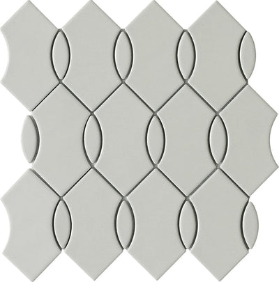 Emser Mythos 12" x 12" White Wave Ceramic Mosaic