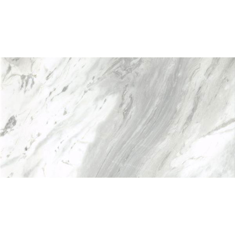 Emser Parian 12" x 24" White Marble Tile