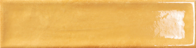 Emser Raku 3" x 12" Mustard Glossy Ceramic Tile