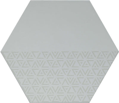 Emser Rhythm 11" x 13" Silver Hex Pattern Porcelain Tile