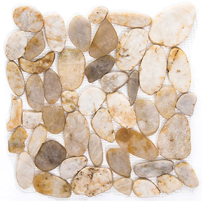 Emser Rivera 12" x 12" Cream Natural Stone Mosaic
