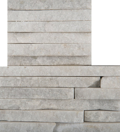 Emser Slate, Quartzite And Sandstone 6" x 24" White Quartzite Tile