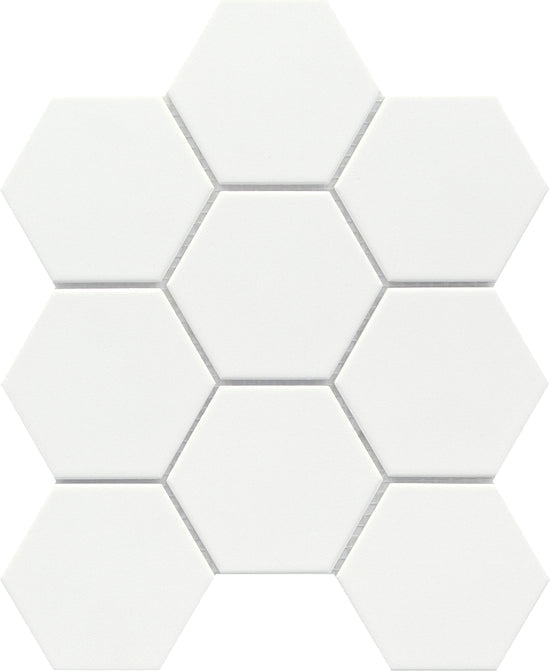 Emser Source 9" x 10" Pure White Porcelain Mosaic