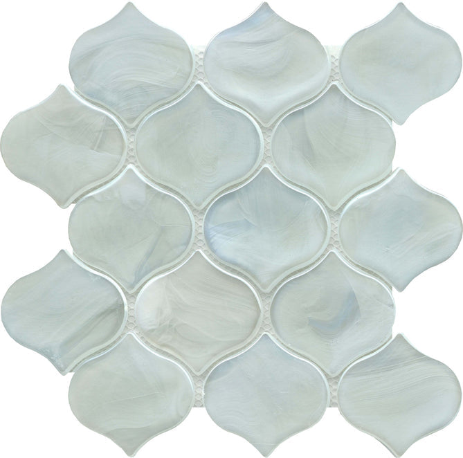 Emser Splash 10" x 10" White Glass Mosaic