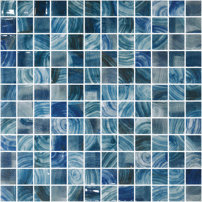 Emser Waterlace 12" x 12" Glass Mosaic