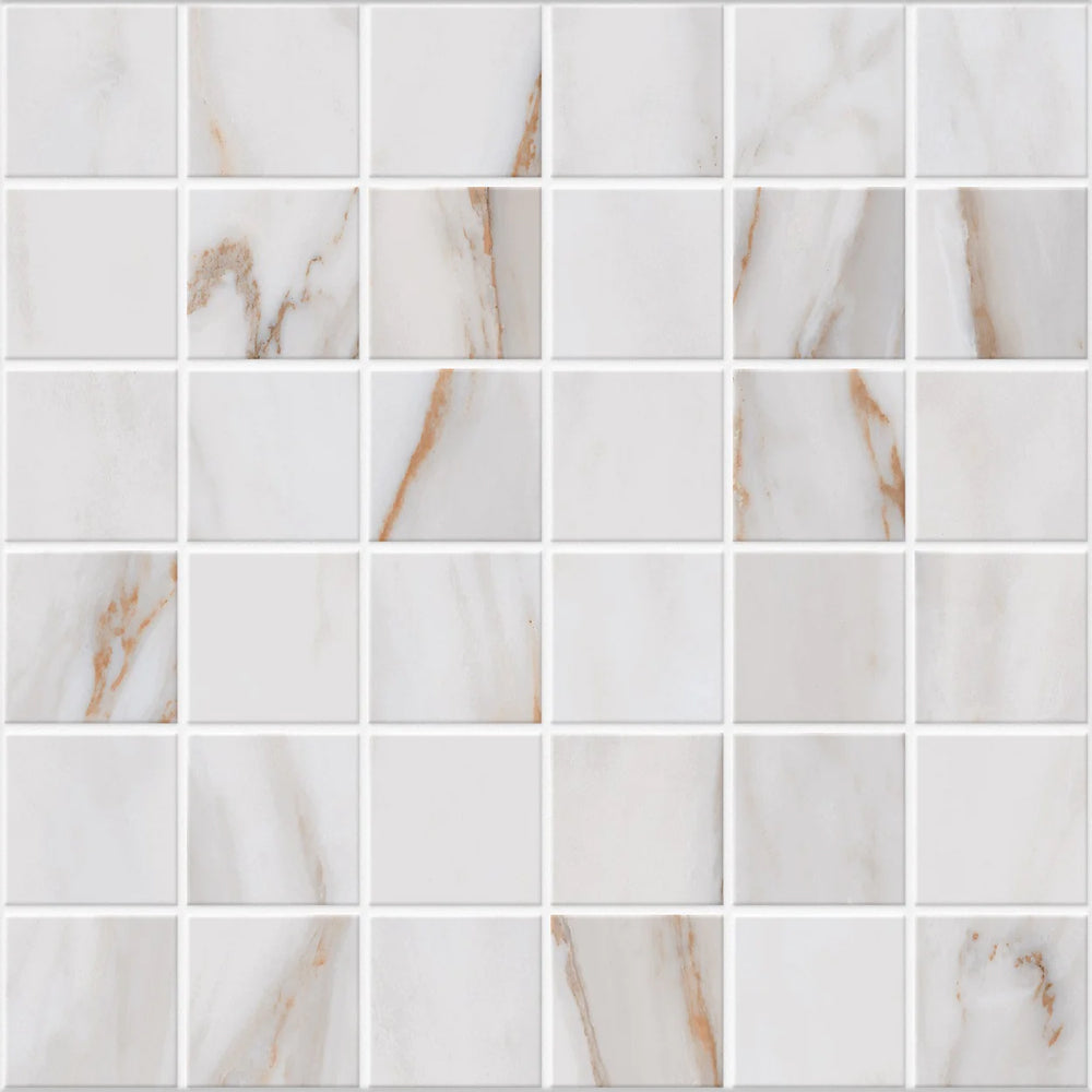 Roca Tile Calacata 13" x 13" Porcelain Mosaic