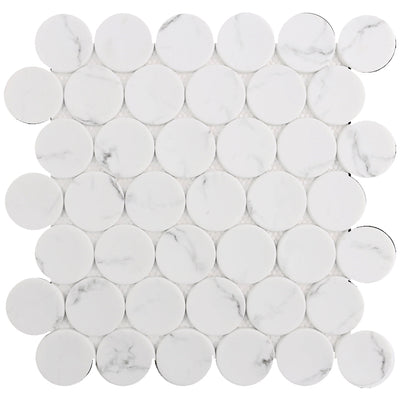 Roca Tile Rockart Dots 12" x 12" Marble Mosaic