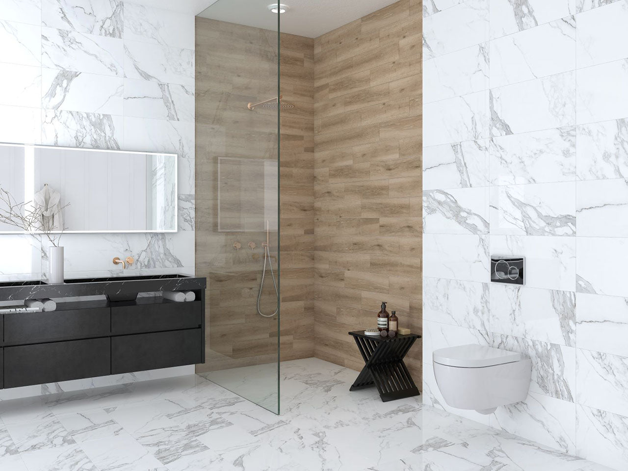 Floors 2000 Eternal 24" x 48" Porcelain Tile White Matte