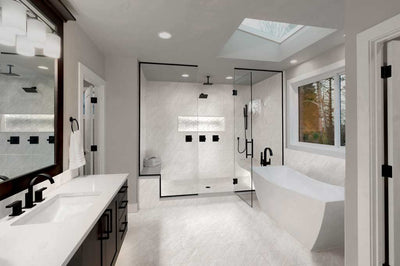 Floors 2000 Marbles Rectified 24" x 48" Porcelain Tile Volakas Silk Polished