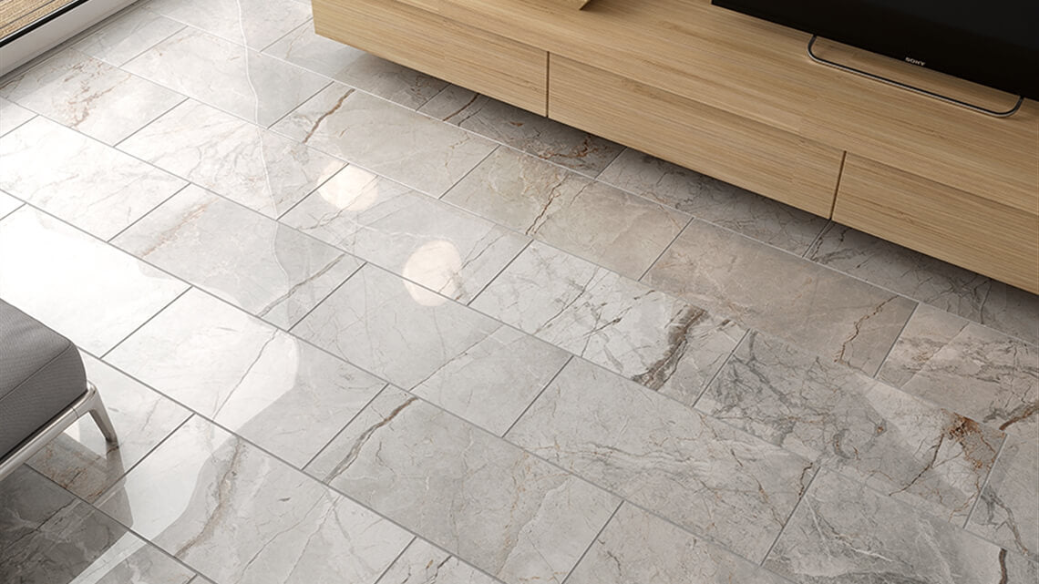 Floors 2000 - Marbles 12 in. x 24 in. Porcelain Tile - Grey Matte