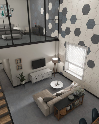 Florida Tile East Village 3.75" x 12" Porcelain Tile Stuyvesant Charcoal