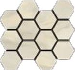 Happy Floors Bardiglio Hexagon 12" x 14" Porcelain Mosaic